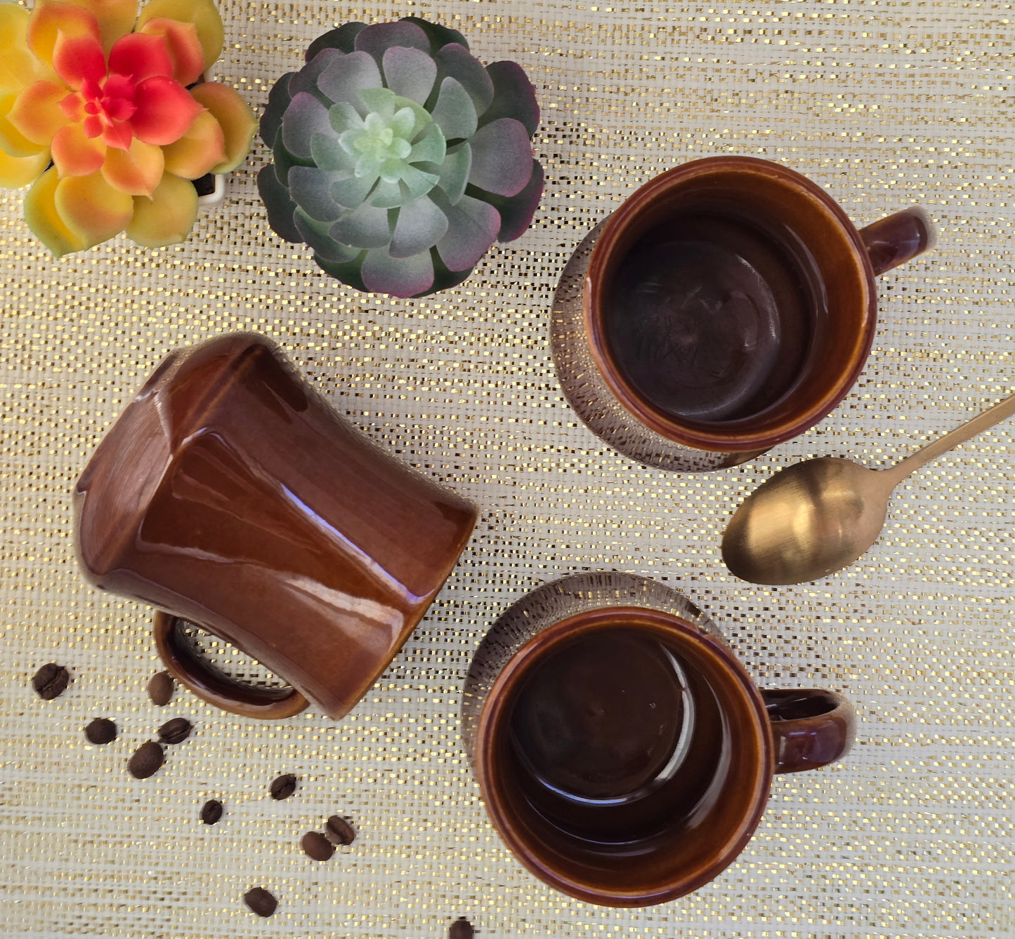 Brown Diner Mugs