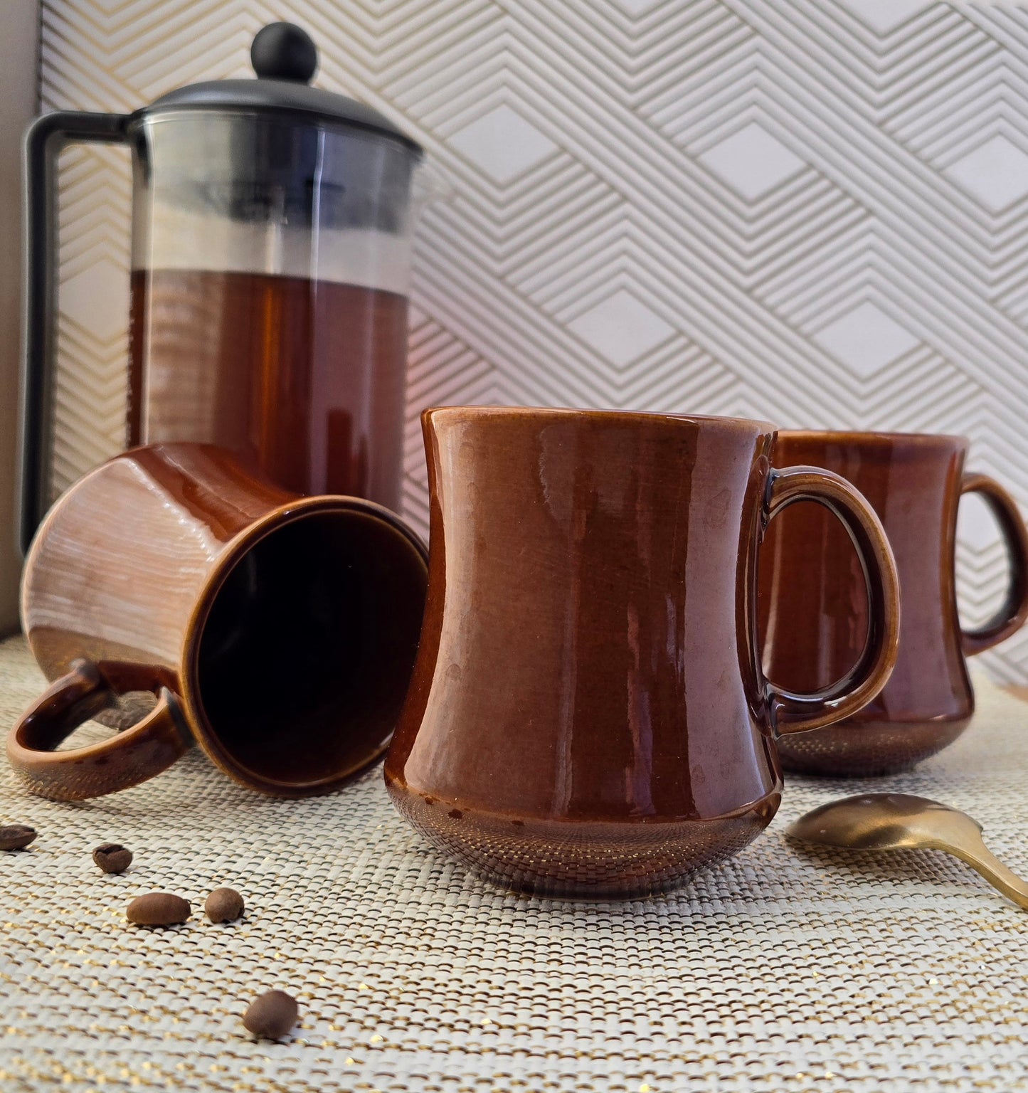 Brown Diner Mugs