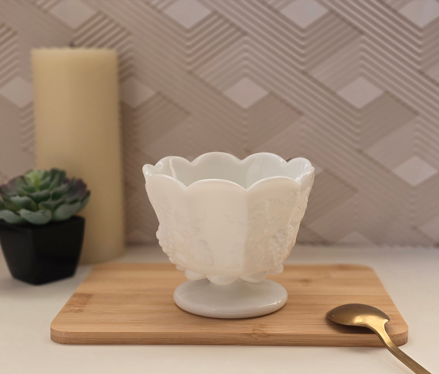 Westmoreland Milk Glass Compote Bowl