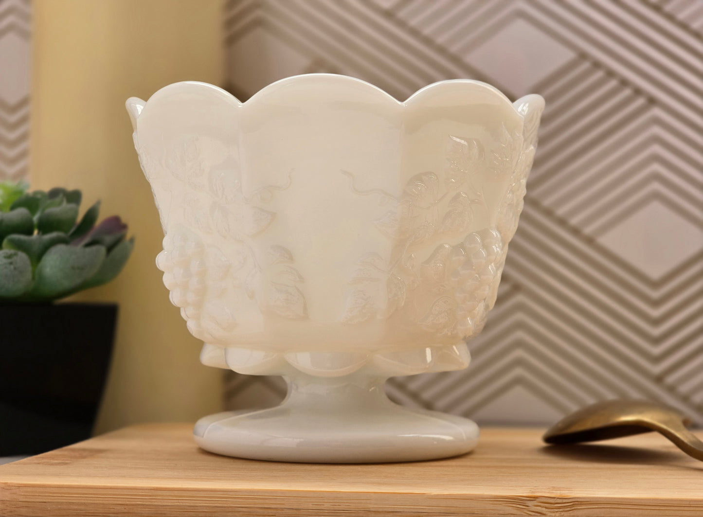 Westmoreland Milk Glass Compote Bowl