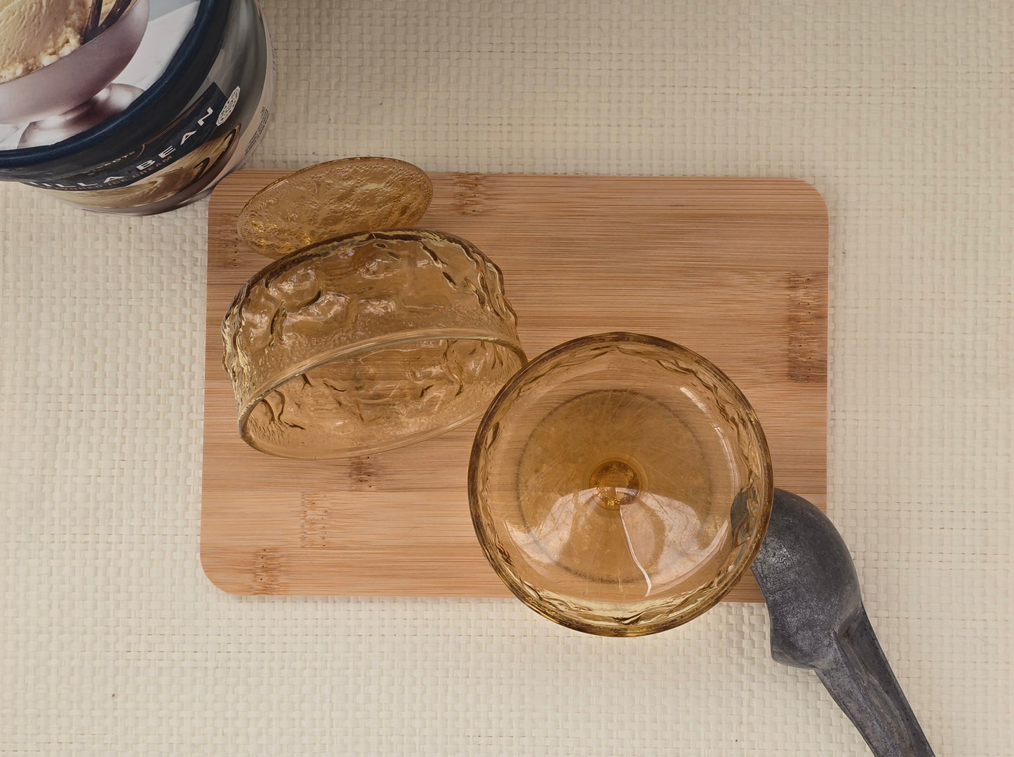 Anchor Hocking Lido Milano Honey Gold Dessert Bowls