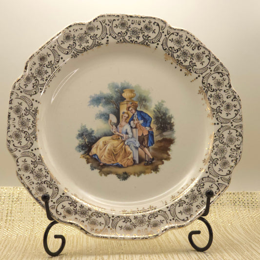 Sabin China "Courting Couple" Colonial Decorative Plate