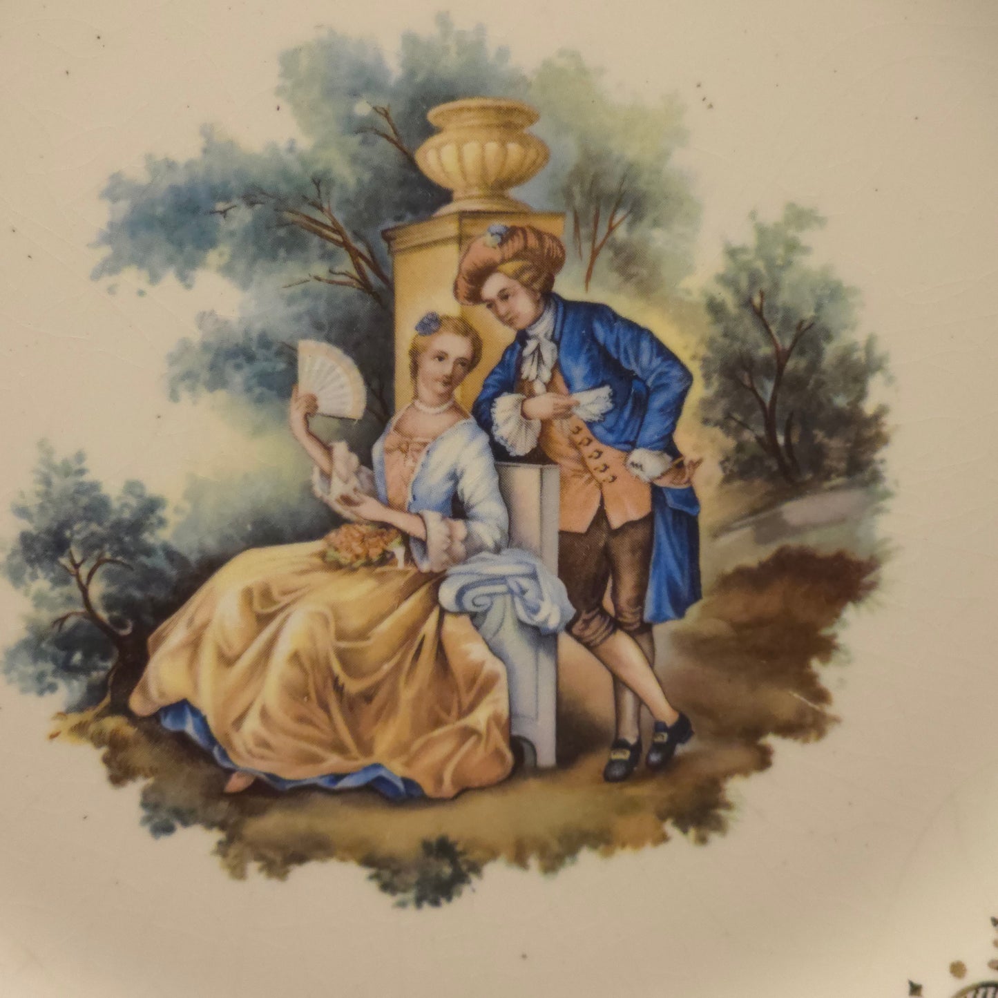 Sabin China "Courting Couple" Colonial Decorative Plate