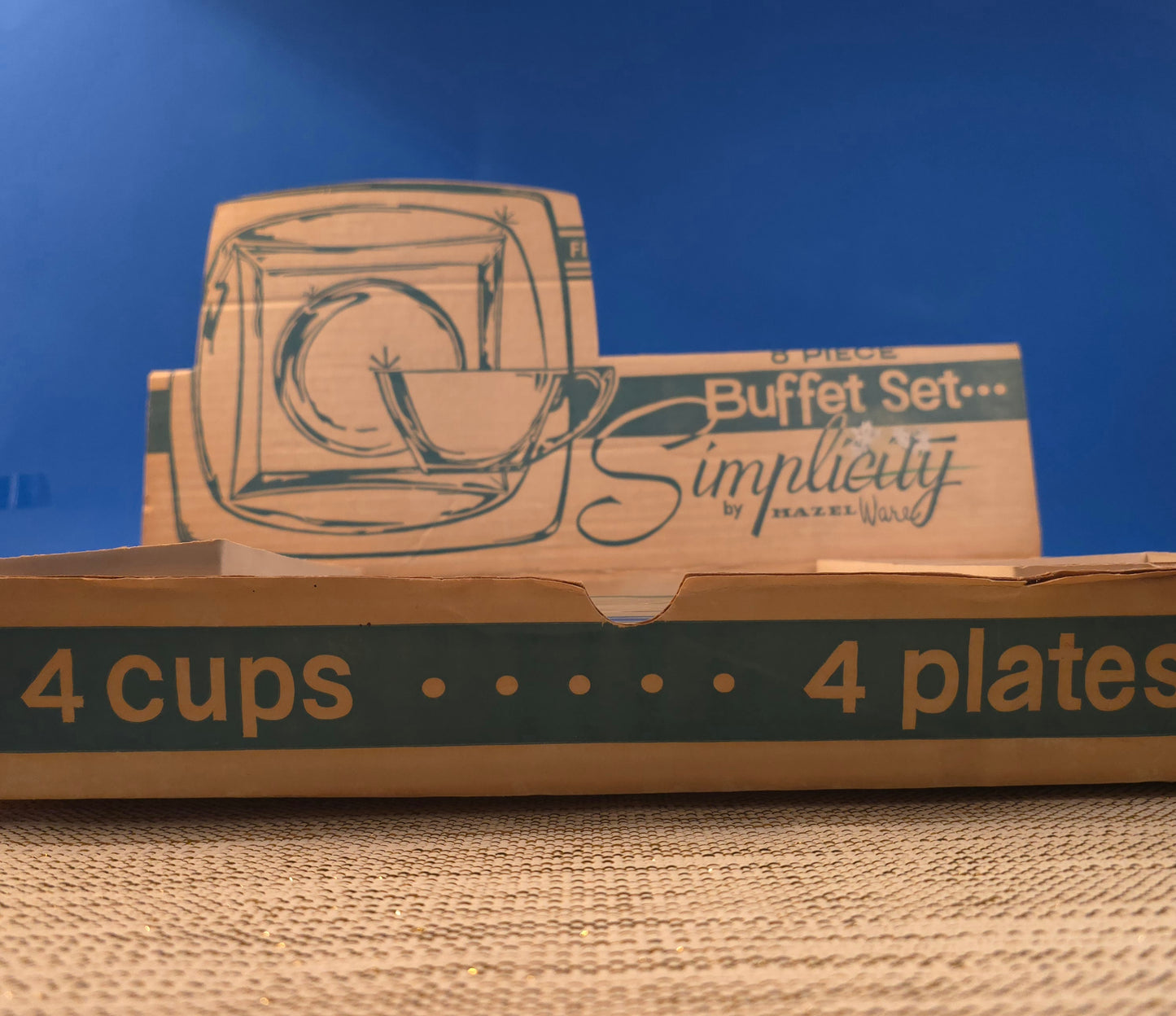 Hazel Atlas "Simplicity" Buffet Set in Original Box
