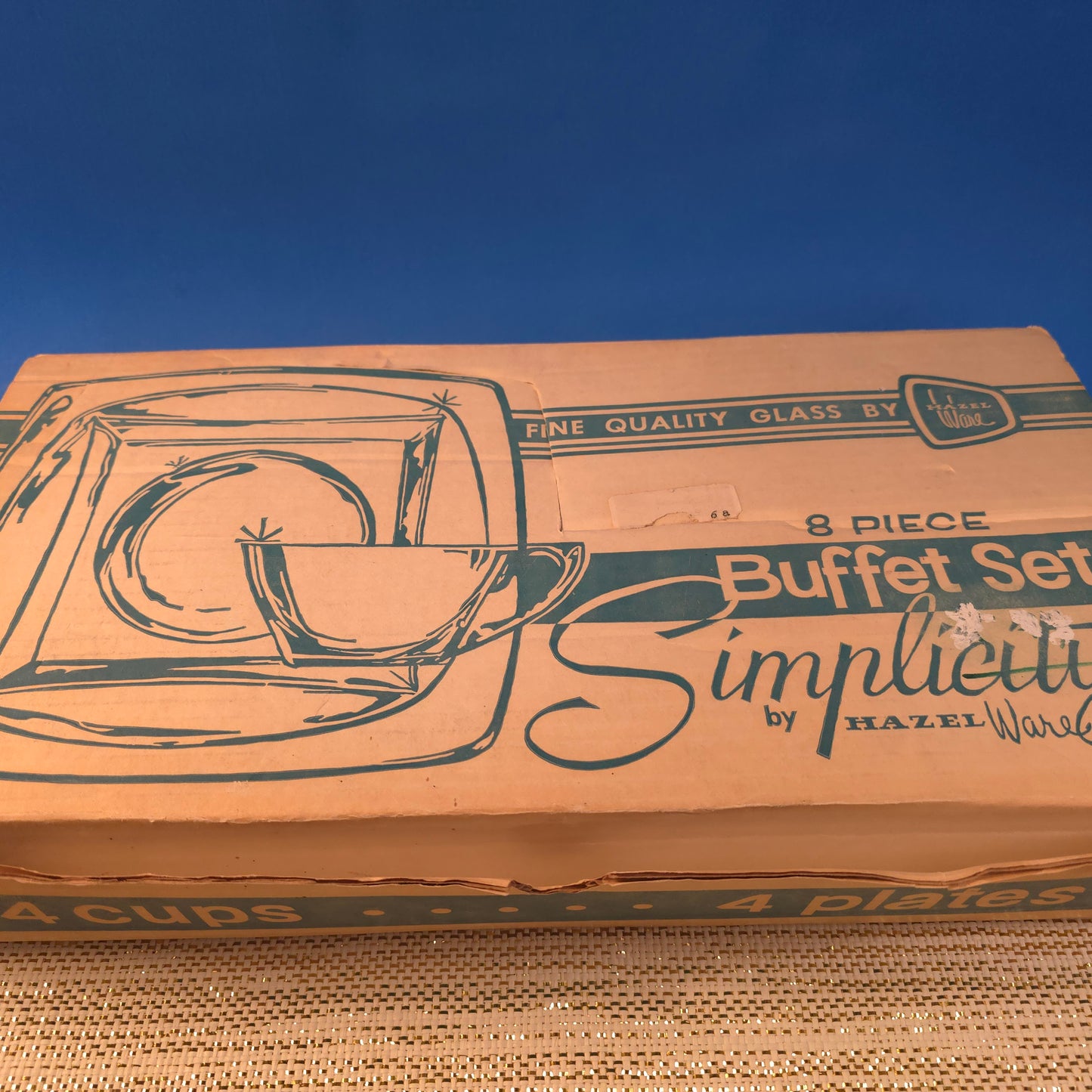 Hazel Atlas "Simplicity" Buffet Set in Original Box